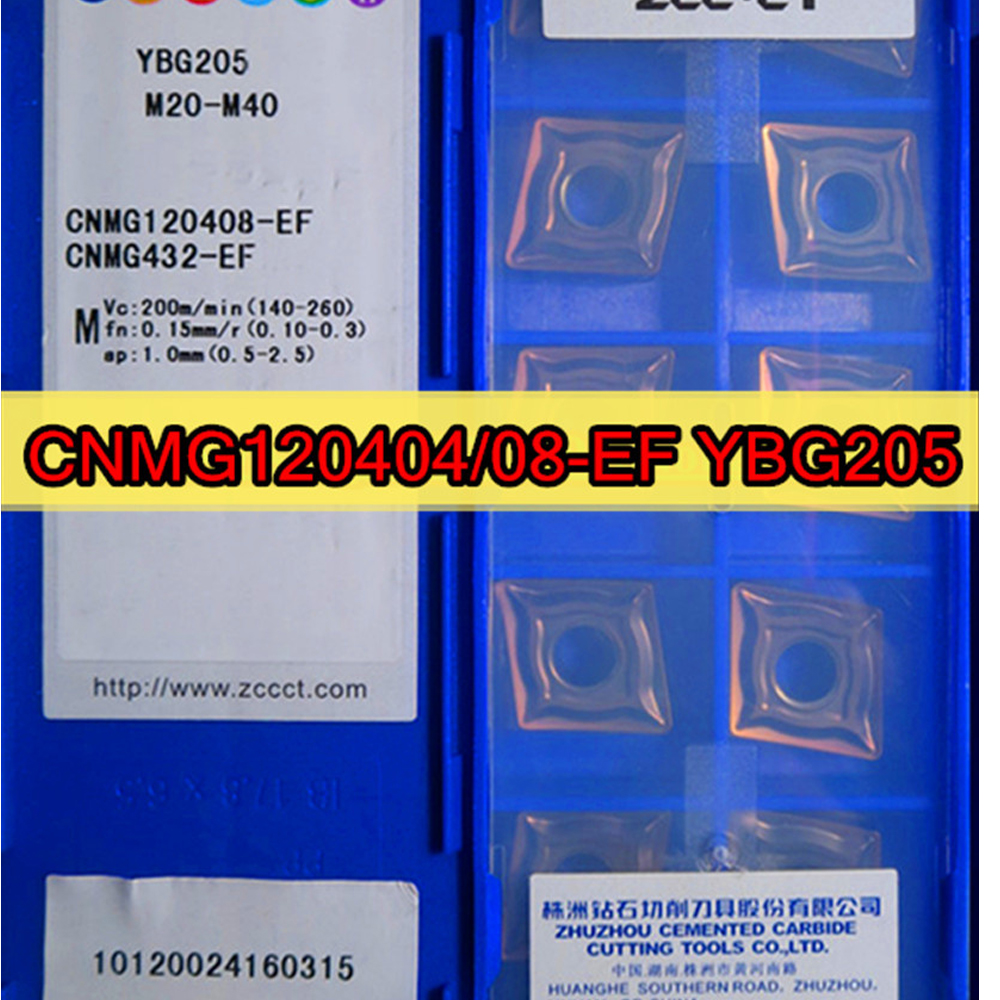 CNMG120404-EF CNMG120408-EF YBG205 10 / 100% ZCC..
